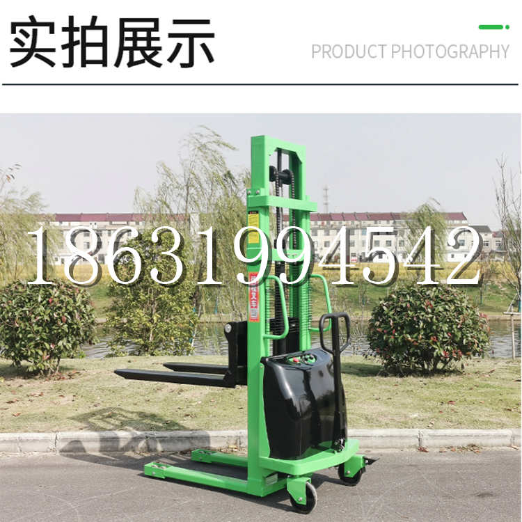 宝山乡电动叉车堆高车液压铲车电瓶1吨2吨站驾步行式小型全自动叉车